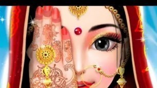 'Indian bride fashion wedding makeover and makeup game #gameforgirls #weddingmakeup #makeupgame'