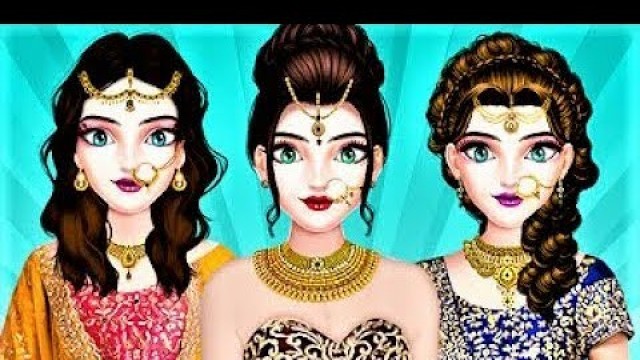 'Indian Girl Bridal Makeup Game | Indian Wedding Fashion, Dress up and Makeup Salon Android Gameplay'