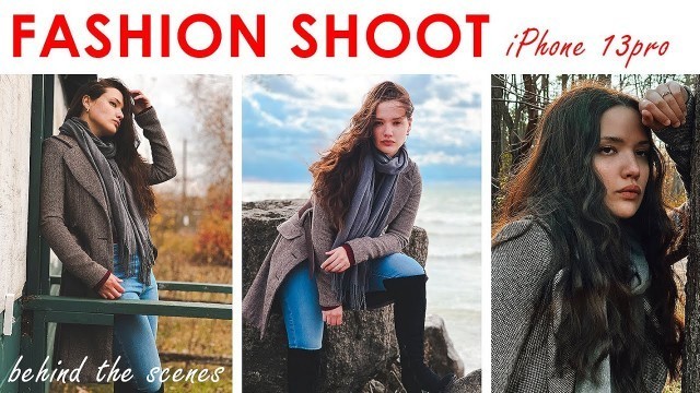 'FALL FASHION SHOOT | shot on iPhone 13 pro | behind the scenes'