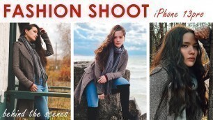 'FALL FASHION SHOOT | shot on iPhone 13 pro | behind the scenes'