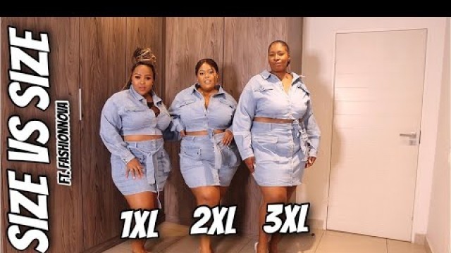 'Size 1XL VS 2XL VS 3XL Try On Same FASHIONNOVA Outfits ft. Seipati Missgates & Khumo Ngwenya'