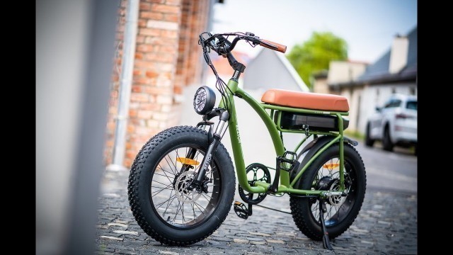 'old fashion green electric bike will be like? #ebike #beziorxf001 #gogobest'