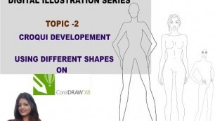 'CROQUI DEVELOPEMENT using different shapes II How to make fashion figure digitally ?'