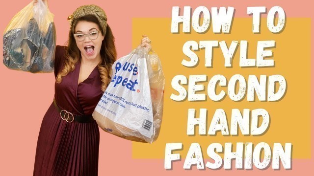 'How to Style SECOND HAND FASHION | My Vintage CHARITY SHOP Haul | Thrifting Bargains'