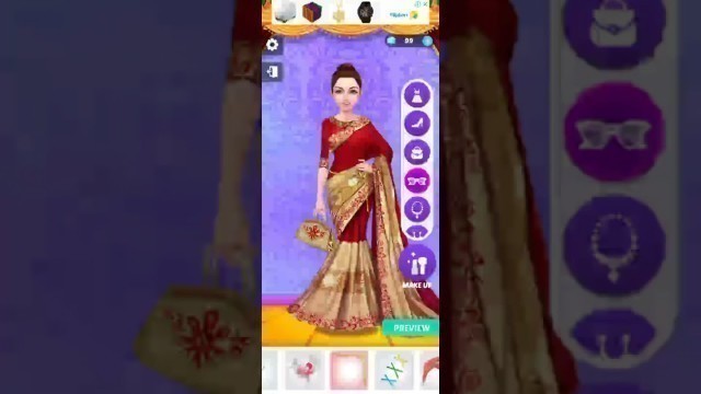 'fashion show game , level 31 , indian castume party dressing style ❤️'