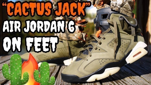 'WORTH THE HYPE!? TRAVIS SCOTT CACTUS JACK AIR JORDAN 6 ON FEET REVIEW! EVERYTHING YOU NEED TO KNOW!'