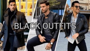 'Top 20 Black Outfits Ideas for Men  | Black Outfits 2022 |  Men fashion 2022'