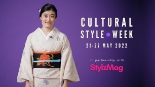 'Rika Fujimoto Showcases Her Japanese Kimono For Cultural Style Week'