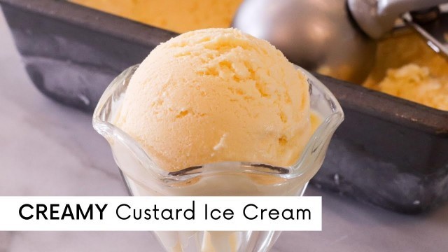 'CREAMY CUSTARD ICE CREAM | Old Fashion Vanilla Ice Cream | Guyanese Custard Ice Cream'