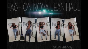 'FASHION NOVA JEAN HAUL || Tall Girl Friendly || Bre Jahmella'