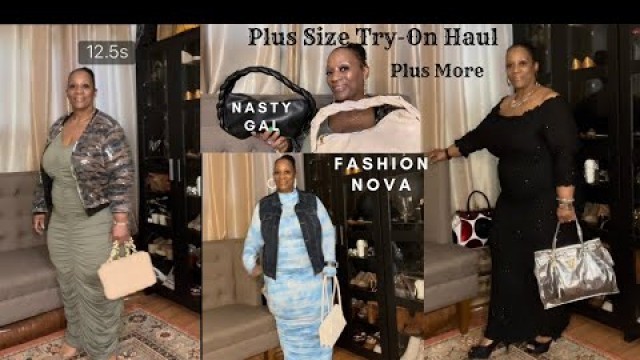 'Plus Size Try-On Haul | Fashion Nova | Nasty Gal | Yolanda Adams & More | Curvy | The Young Grandma'