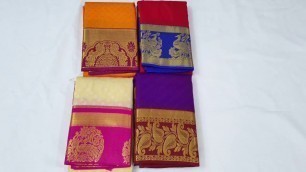 'Pure Kanchipuram Silk Saree 2020 – 21|Bridal Silk Saree||Chic Fashion|CF'