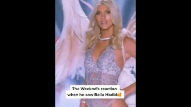 'The Weeknd\'s reaction when saw Bella Hadid'