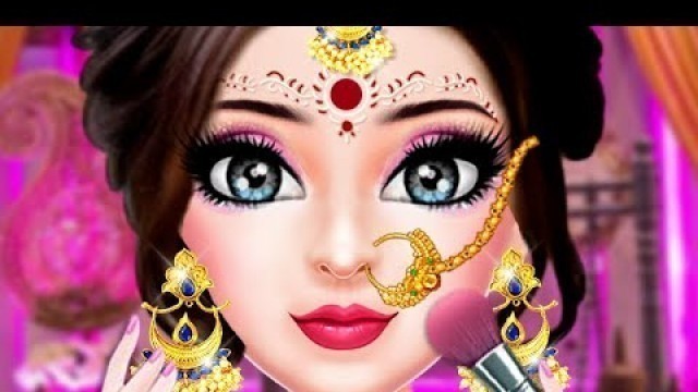 'Indian Stylist Bride Dress up & Makeup Beauty Game | Indian Wedding Fashion Salon Android Gameplay'