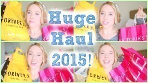 'Huge Clothing Haul 2015 | Forever 21, Target, Victoria\'s Secret + More!'