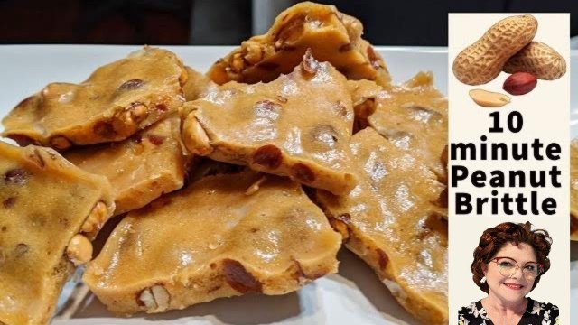 '10 Minute Peanut Brittle, Old Fashioned Simple Ingredient Cooking'