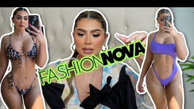 'NEW FOR 2021! FASHION NOVA BIKINI + BEACHWEAR TRY-ON HAUL ♡'