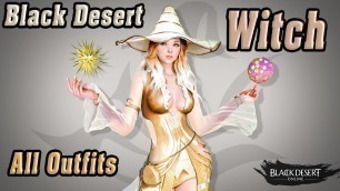 'Black Desert Witch All Outfits'