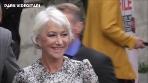 'VIDEO Helen MIRREN leaving the L\'Oréal Paris Fashion Week show 28 september 2019'