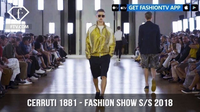 'Cerruti 1881 Menswear Spring/Summer 2018 Electric Chic Fashion Show | FashionTV | FTV'