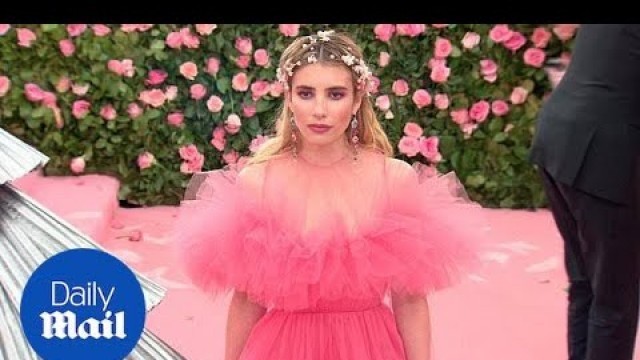 'Emma Roberts looks pretty in pink at the 2019 Met Gala'