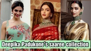 'Deepika Padukone\'s saree collection | Latest saree designs | 50+ Designer saree ideas | TrendSetter'