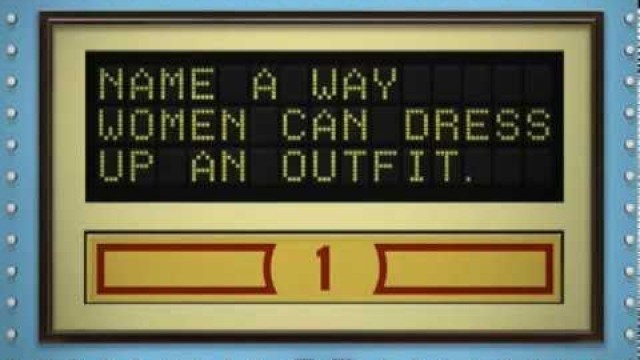 'Family Feud Decades \"80s Women Fashion\"'