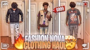 'HUGE FASHION NOVA MENS TRY ON HAUL! | BEST AFFORDABLE CLOTHS FOR THE NEW YEAR!'