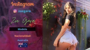 'Zoe Gara, beautiful Australian model, fashion and with good music on Instagram in HD.'