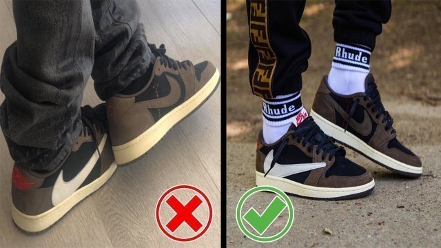 'HOW TO STYLE TRAVIS SCOTT JORDAN 1 LOW | TRAVIS SCOTT JORDAN 1 LOW ON FEET'