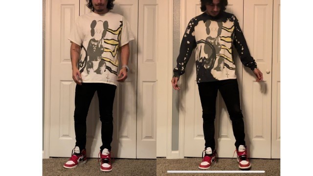 'Travis Scott x KAWS for Fragment Tee Review and Try On - Short Sleeve AND Long Sleeve'