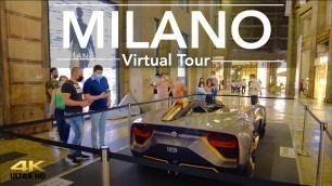 'Walking in Milan | Evening Sports Car Tour | Italy\'s most fashionable city is back (4K) 2021'