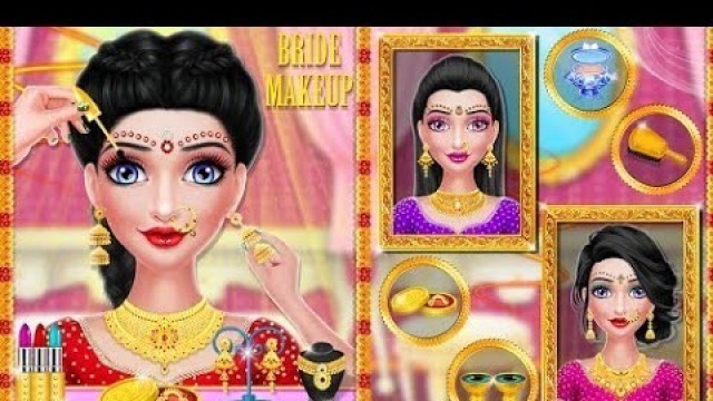 'Girl Fashion Dress Up Styles Makeover  | indian wedding makeup look game video 2022 #royalwedding'