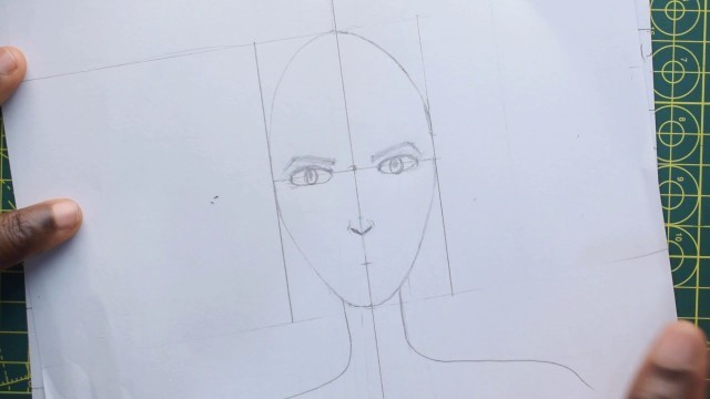 'How to draw simple fashion figure face'