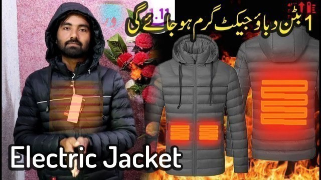 'Waterproof Electric USB Heatiing Warm Hooded Jacket Winter Heated Coats Electric jacket Pakistan'