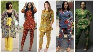 'Very Stylish And Trendy African Style  Casual Trouser Shirt Designs Collection For Women 2020'