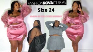 'Fashion Nova Did It AGAIN...$$…. FASHIONNOVA CURVE SIZE 24 CYBER MONDAY TRY ON HAUL …..'