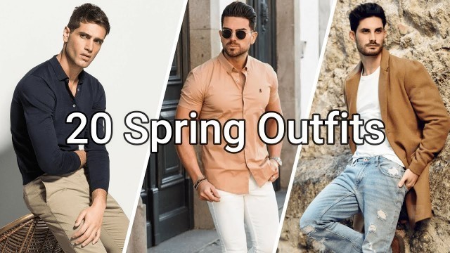 'Top  20 Casual Outfit Ideas for Men | spring Outfits 2022 |  Men fashion 2022'