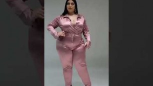 'Plus Size Shiny Satin Dress | Fashion Q |#Shiny Satin Dress #shorts #youtubeshorts #status #plussize'