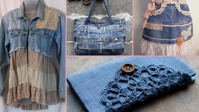 '❤ DIY Shabby Chic Style Repurpose old denim craft Ideas ❤| Shabby Chic Fashion | Flamingo Mango'