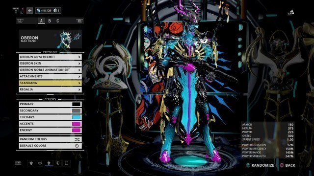 'Warframe review oberon prime'