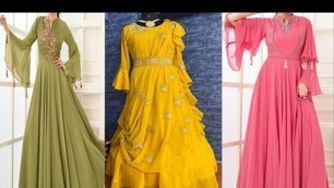 'Designer Party Wear Fancy Long Frock Dress Design | Fashion Style Corner'