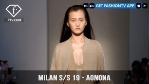 'Milan Fashion Week Spring/Summer 2019 - Agnona | FashionTV | FTV'