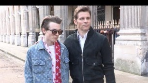 'James Marsden and his model son Jack Marsden at the Louis Vuitton Menswear Fall Winter 2018 Show'