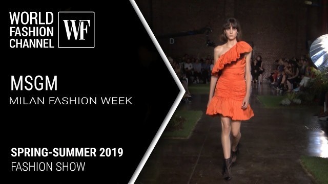 'MSGM spring-summer 2019 |  Milan fashion week'