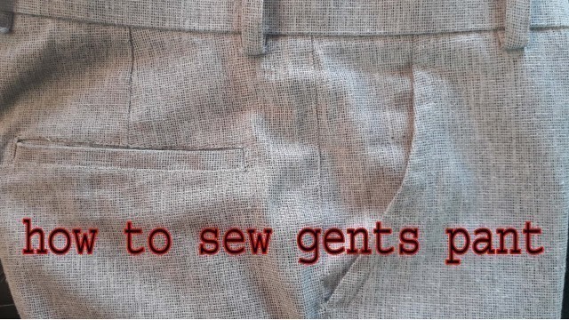 'how to sew gents pant || stitching mens pant || N A FASHION'