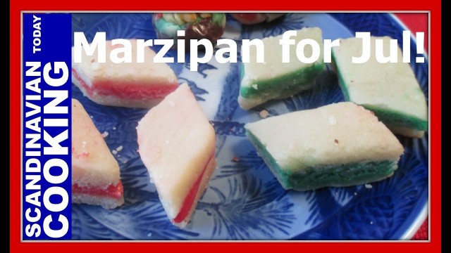 'How To Make Marzipan Candy for Jul - An Old Fashion & Easy Christmas Candy Recipe - Petit Fours'