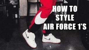 'How to Style Air Force 1\'s || Travis Scott Air Force 1 Outfits || How to wear Air Force 1\'s'