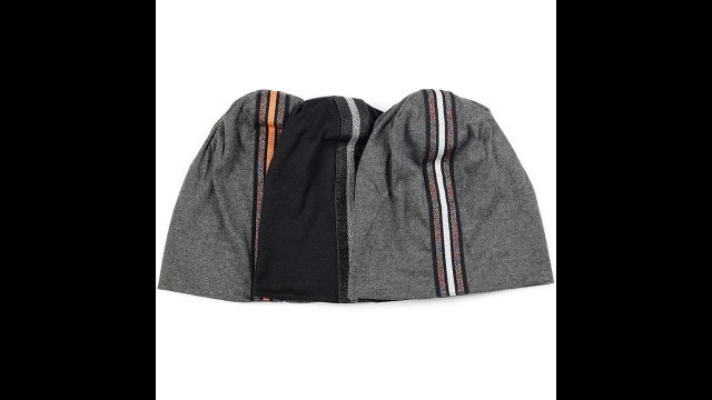 'Fashion Woman Spring Winter Autumn Beanie Hat Cotton Skull Caps With Stripe Accessories For Adults'