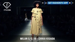 'Chika Kisada at Milan Fashion Week Spring/Summer 2019 | FashionTV | FTV'